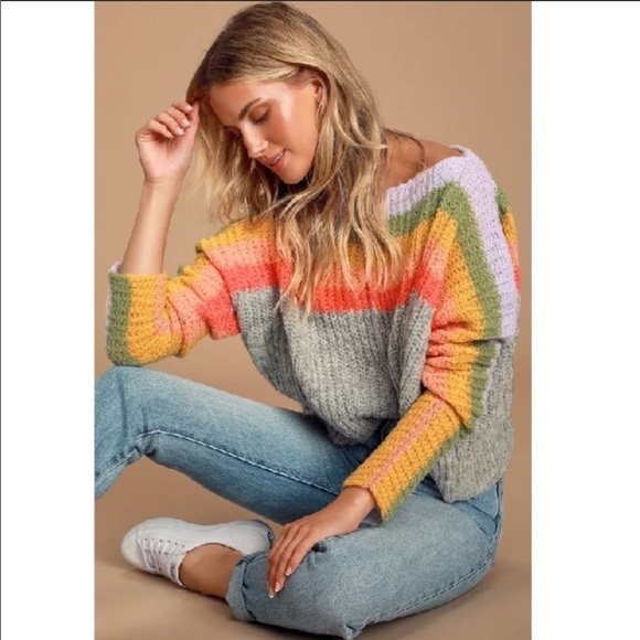 Freepeople See The Rainbow Sweater 